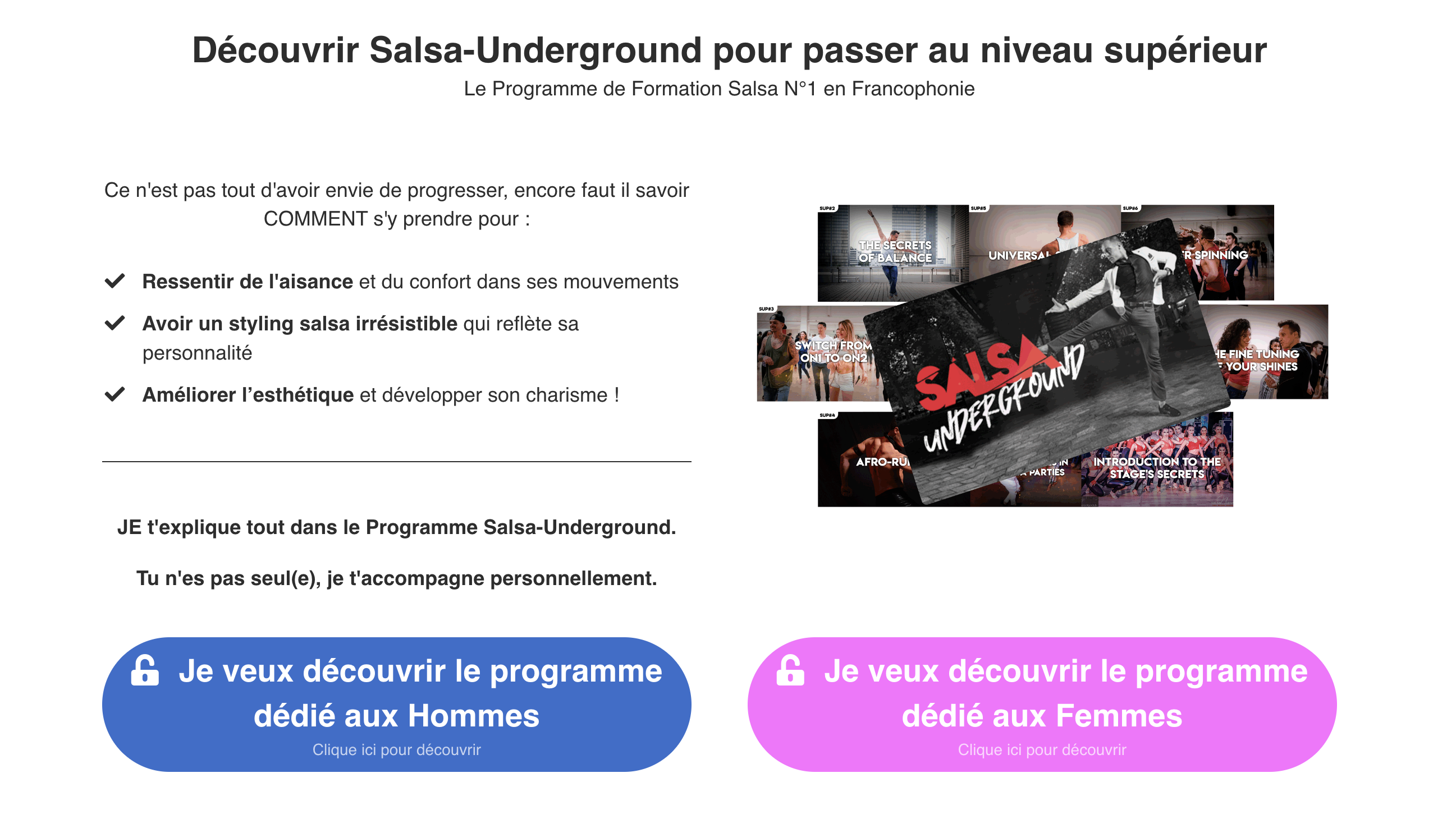 Programme de danse en ligne